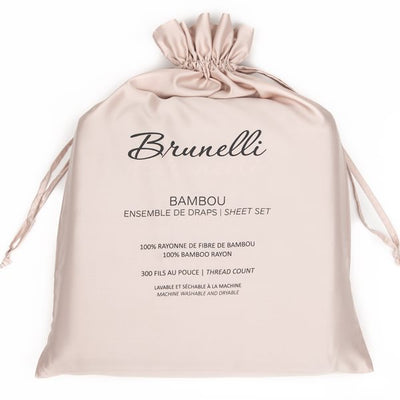 BAMBOU SHEET SET, BLUSH PINK - Queen