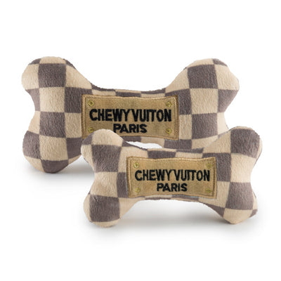Plush Dog Toy - Chewy Vuiton Bone, LG