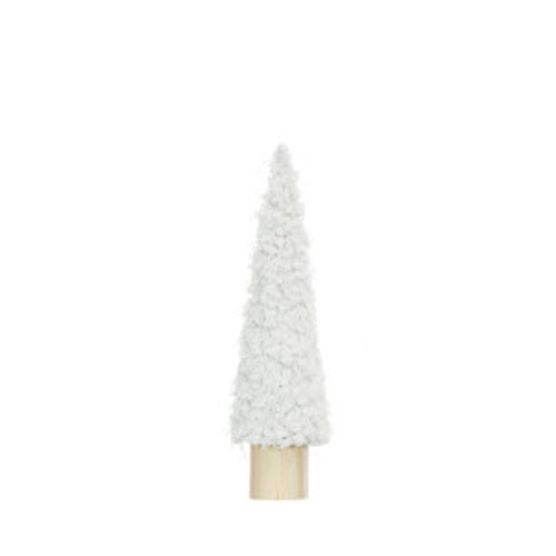 Cone Christmas Tree 14" - Cream Fabric