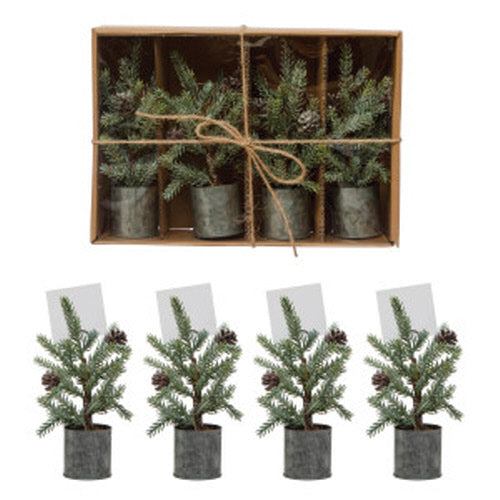 Pine Tree Place Card Holders - Set of 4